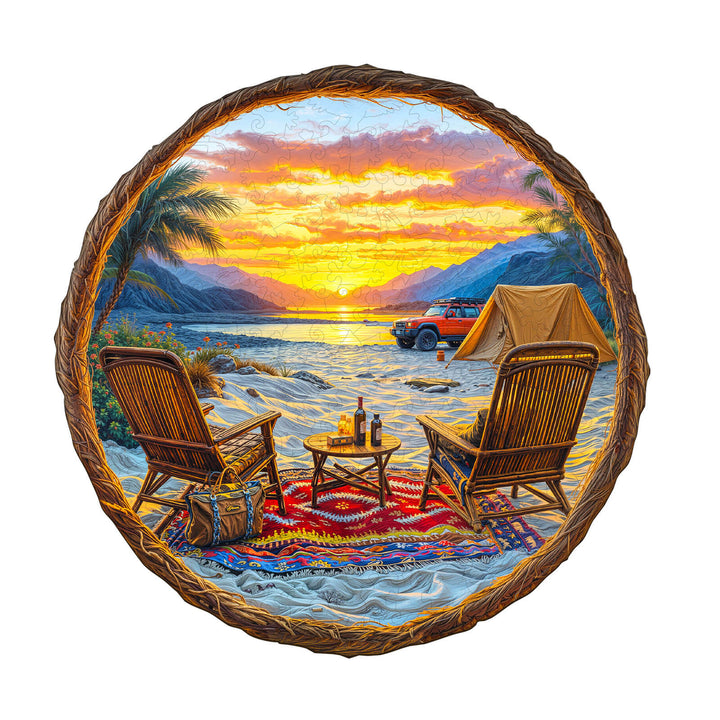 Desert Travel Wooden Jigsaw Puzzle