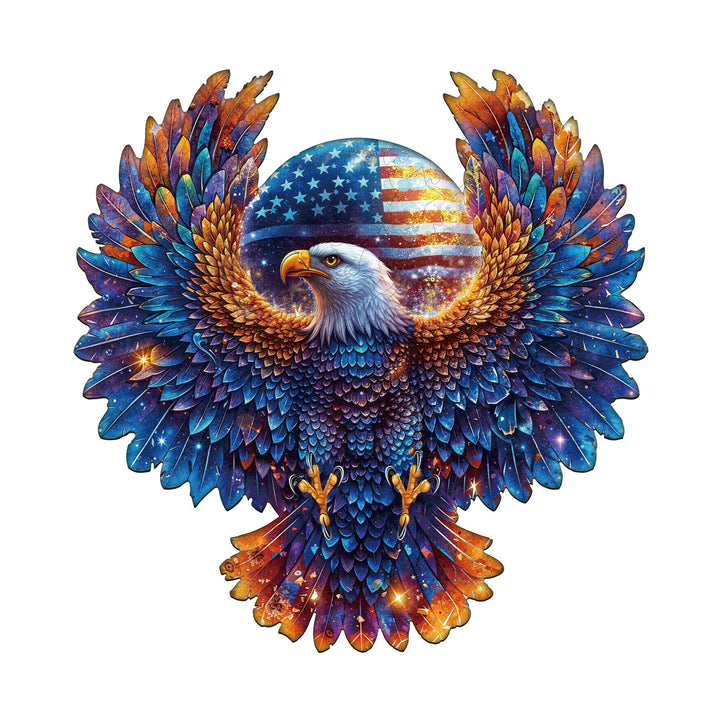 Patriot Eagle Wooden Jigsaw Puzzle