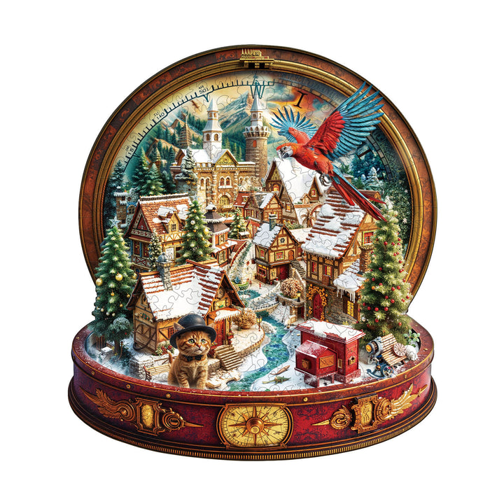 all the way north Wooden Jigsaw Puzzle