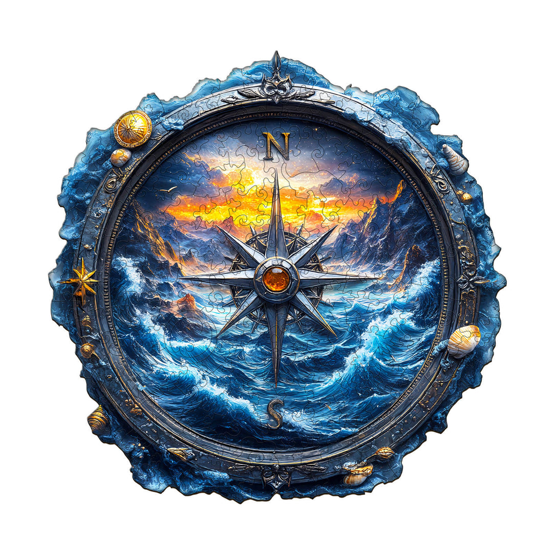 Compass Landschaft Holz-Puzzle