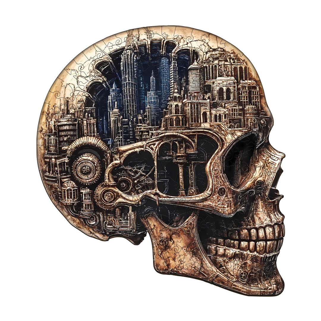 Skull City Wooden Jigsaw Puzzle