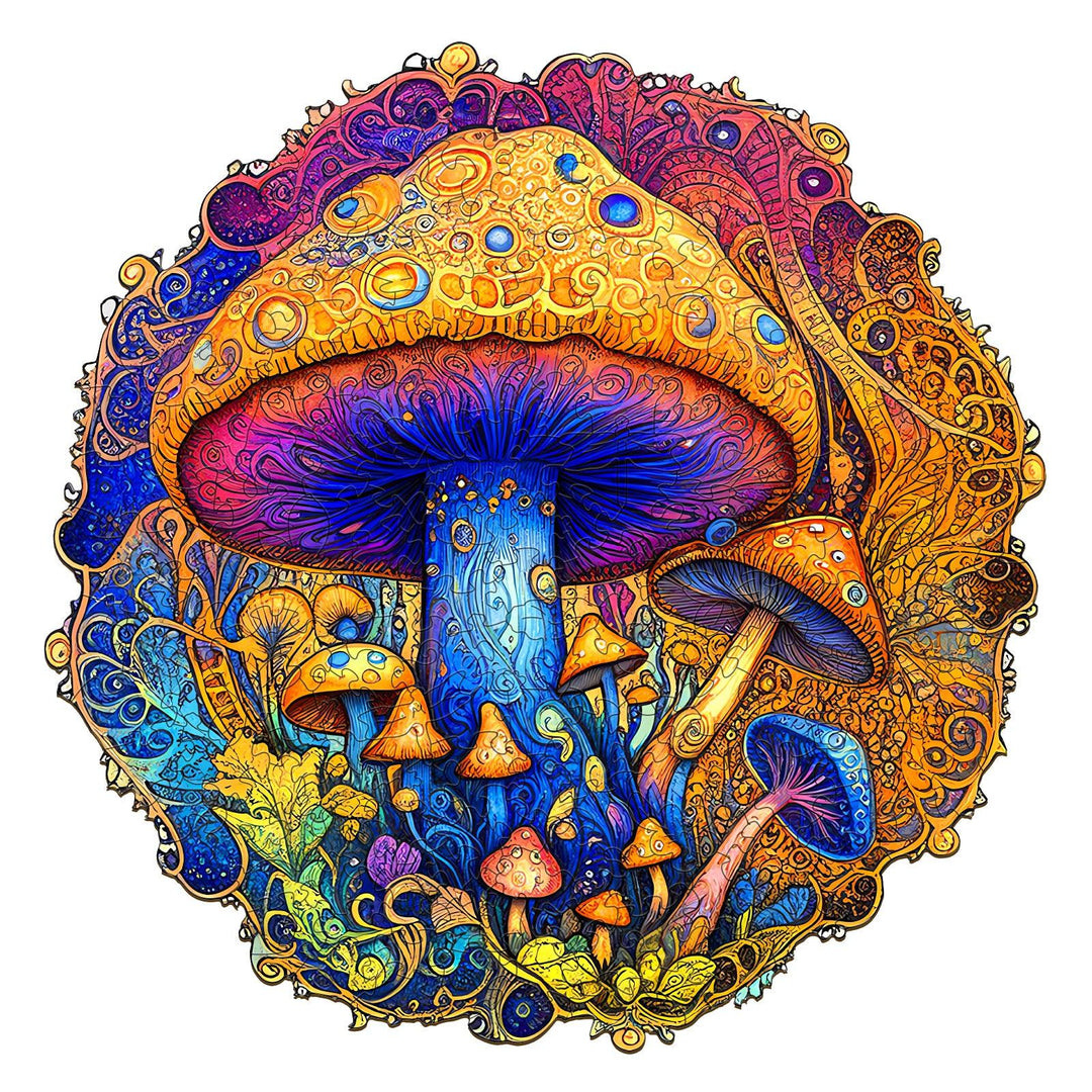 Mushroom Wooden Jigsaw Puzzle-Woodbests