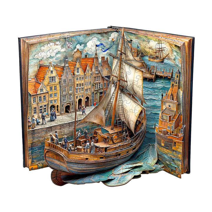 Paper channel Wooden Jigsaw Puzzle