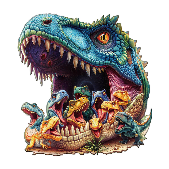 Fantasy Dinosaurs-1 Wooden Jigsaw Puzzle