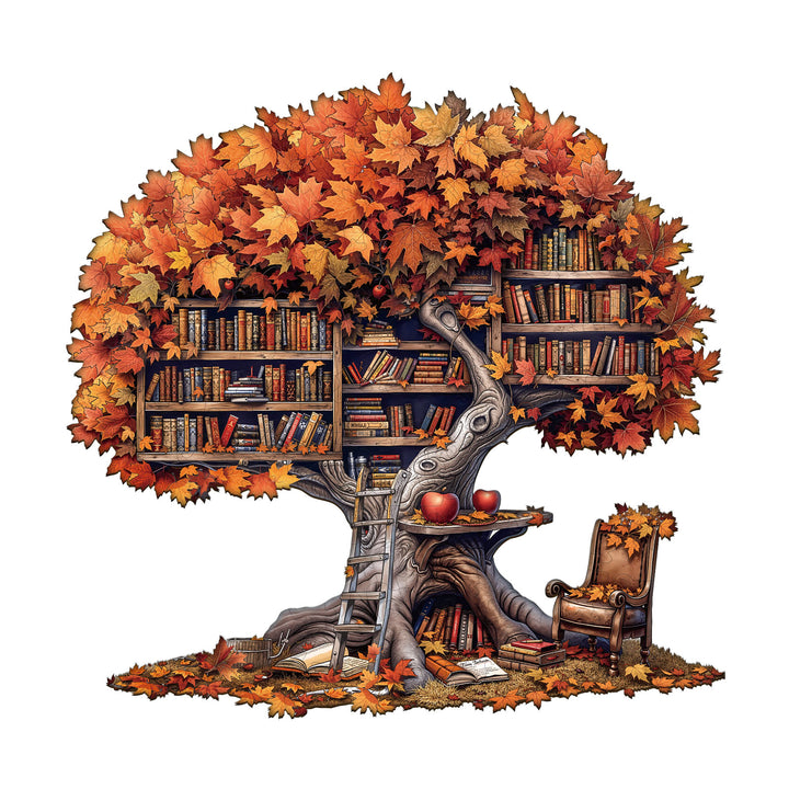 Tree Library  Wooden Jigsaw Puzzle