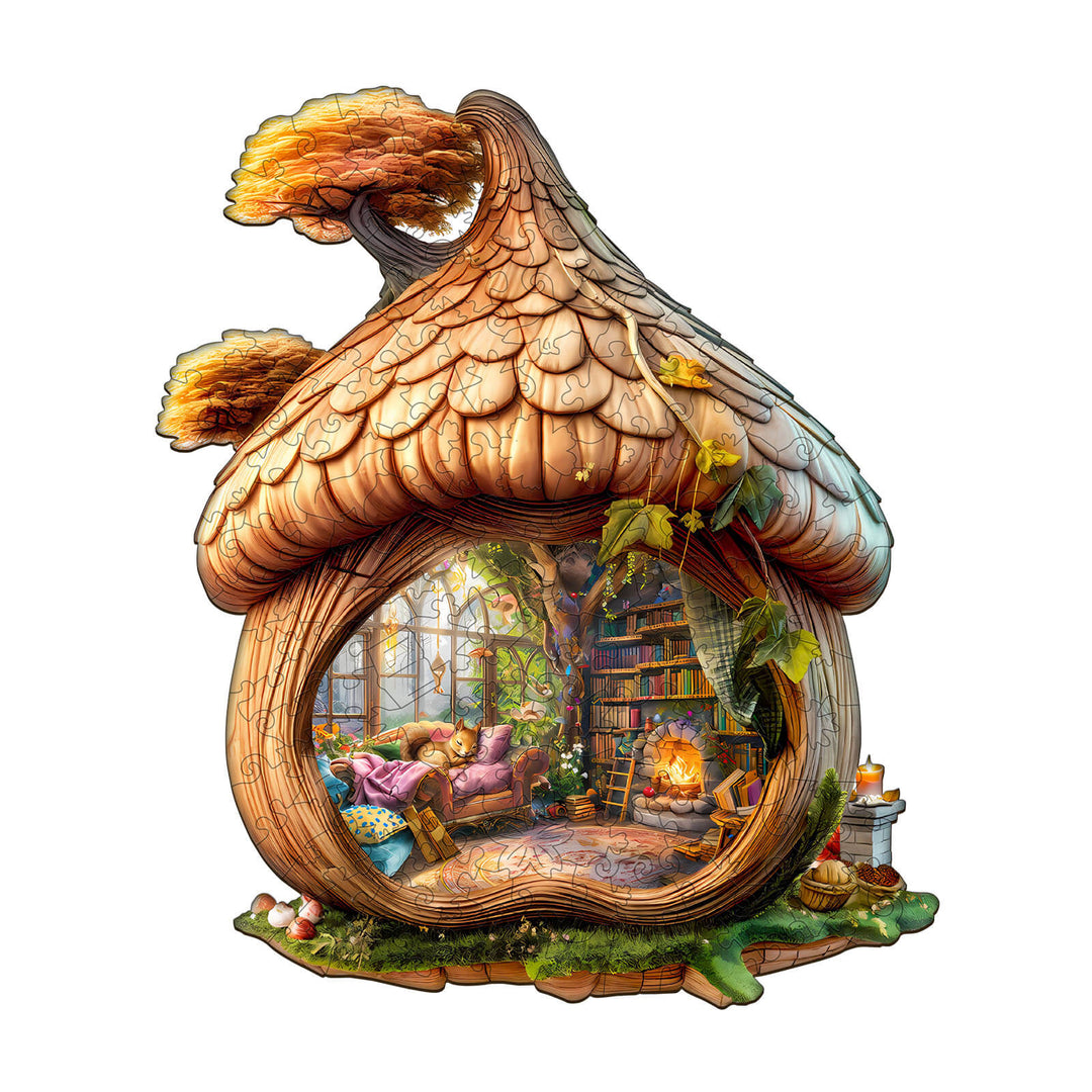 Eichhörnchenhaus Holz-Puzzle