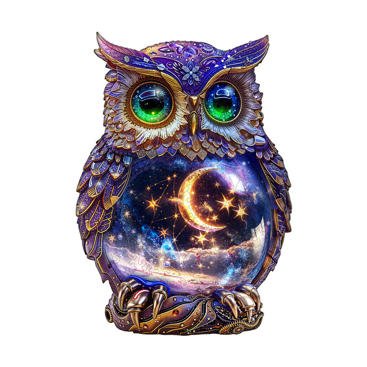 Moonlit Owl Wooden Jigsaw Puzzle