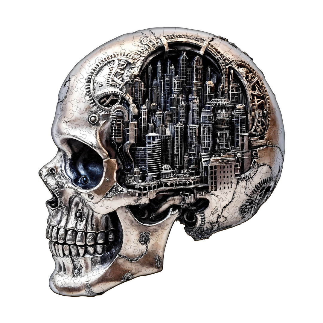 Skull City-2 Wooden Jigsaw Puzzle
