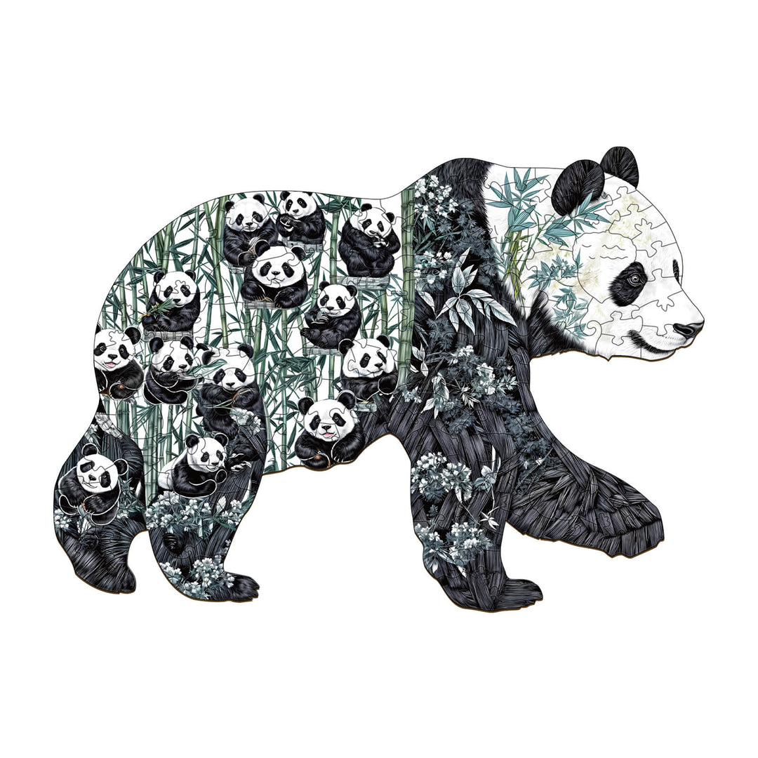Panda Paradise  Wooden Jigsaw Puzzle