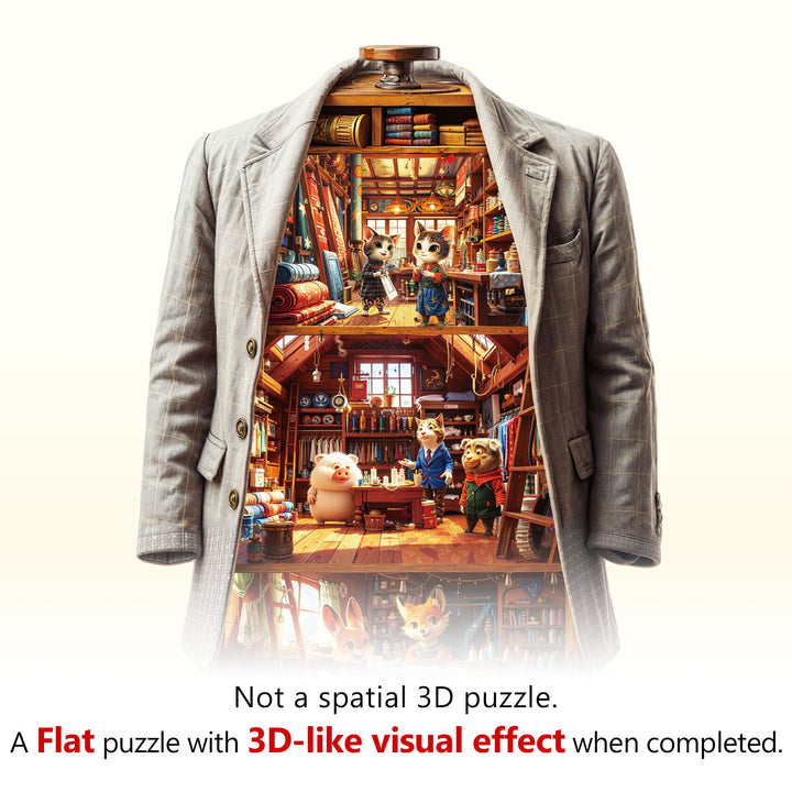 Blissful Wardrobe Wooden Jigsaw Puzzle