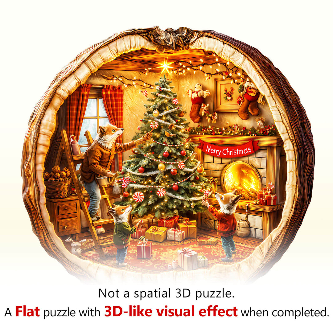 Fox House Wooden Jigsaw Puzzle