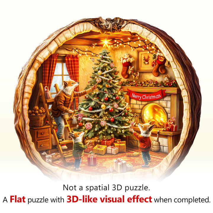 Fox House Wooden Jigsaw Puzzle