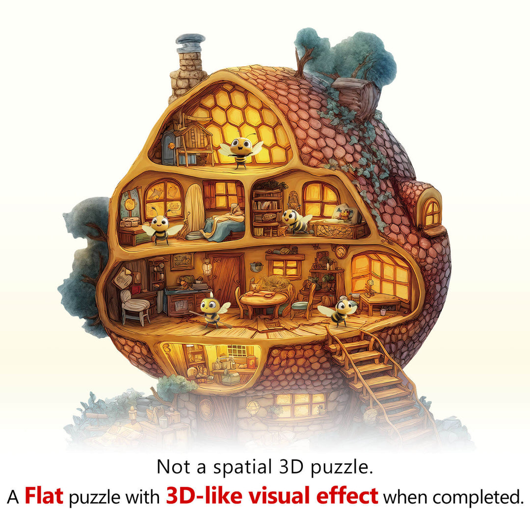 Puzzle en bois Bee Hut