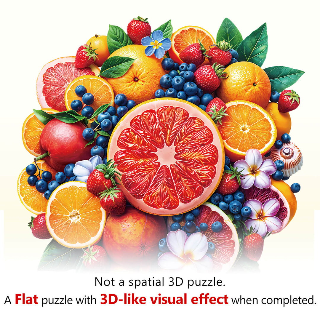 Fruit Party Wooden Jigsaw Puzzle
