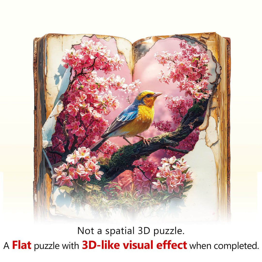 Petal Serenade Wooden Jigsaw Puzzle