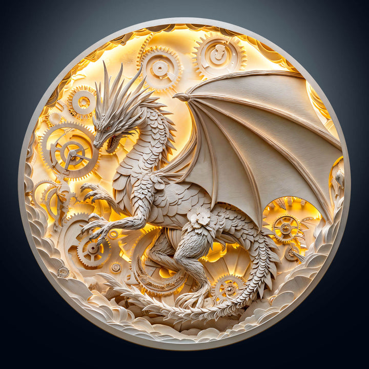 3D paper dragon Wooden Jigsaw Puzzle