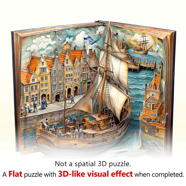 Paper channel Wooden Jigsaw Puzzle