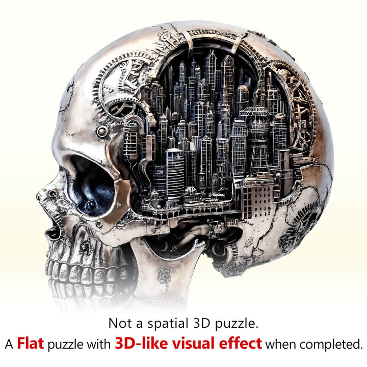 Skull City-2 Wooden Jigsaw Puzzle