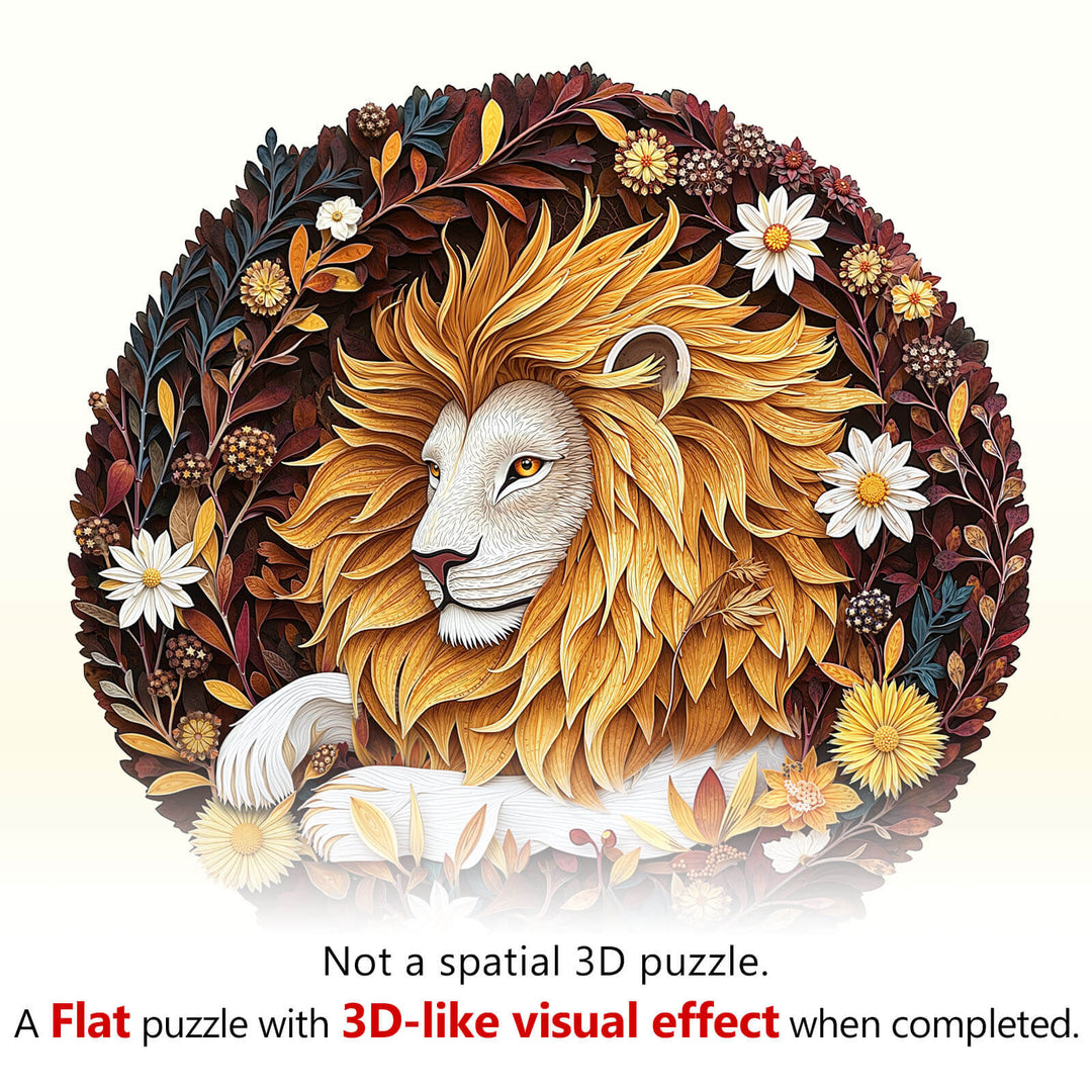 Forest Dreamers- Lion Wooden Jigsaw Puzzle