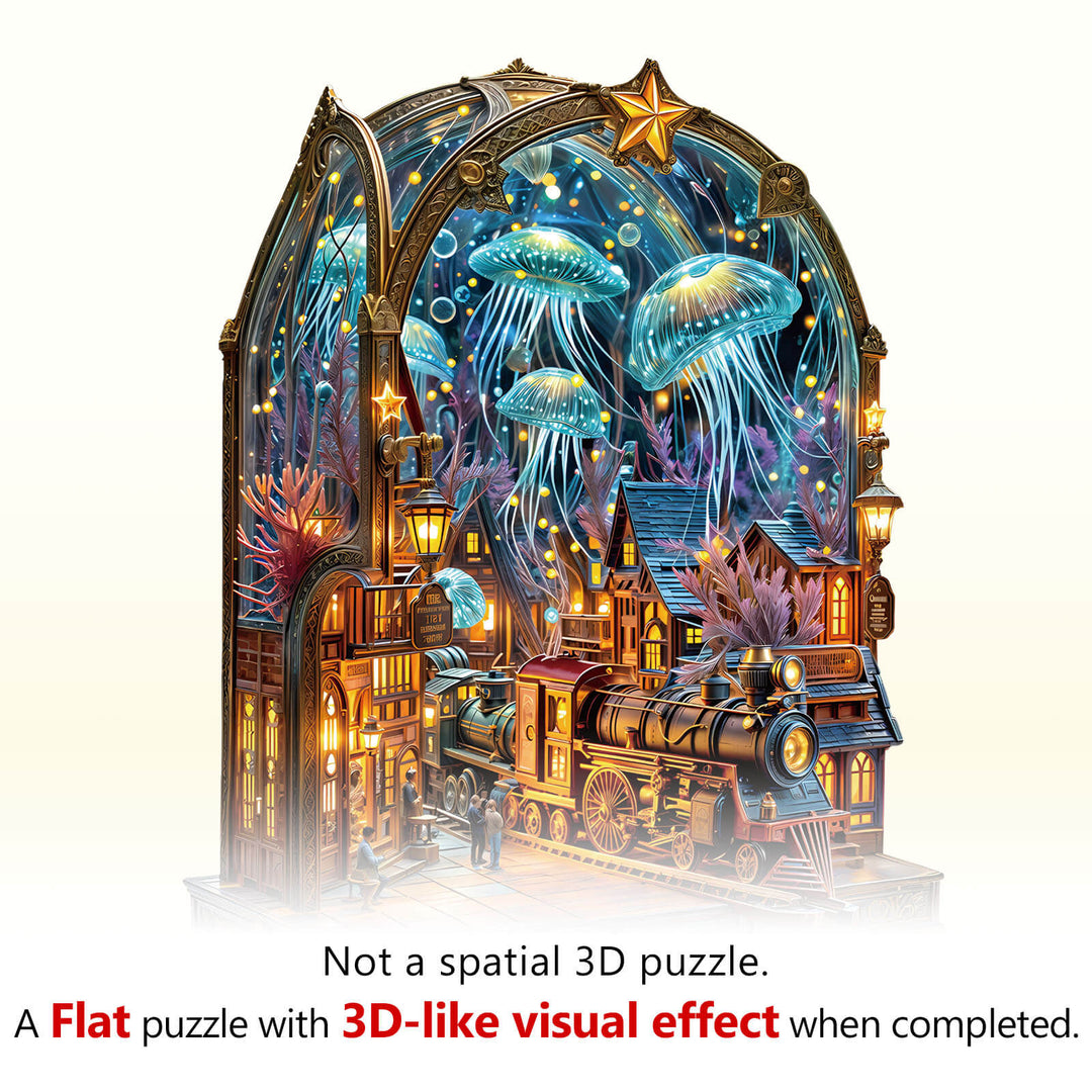 Underwater platform Wooden Jigsaw Puzzle