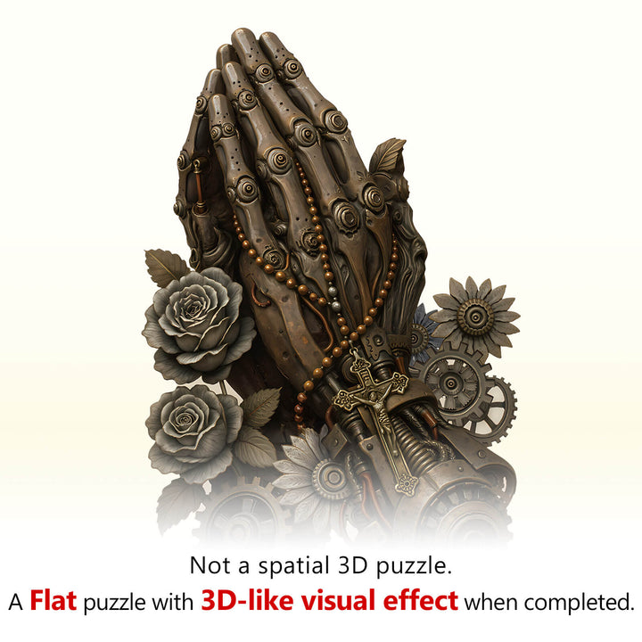 The Praying Hand-1 Wooden Jigsaw Puzzle