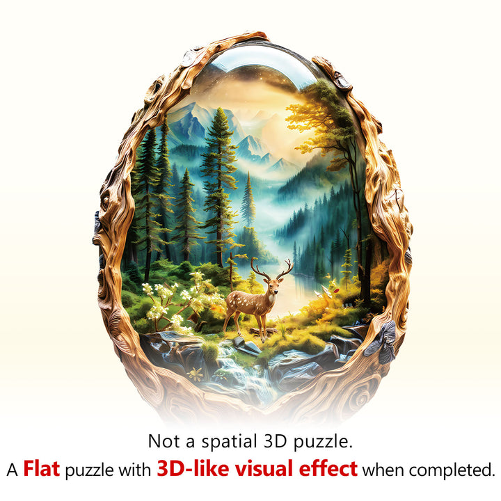 Glass ball scenery Wooden Jigsaw Puzzle