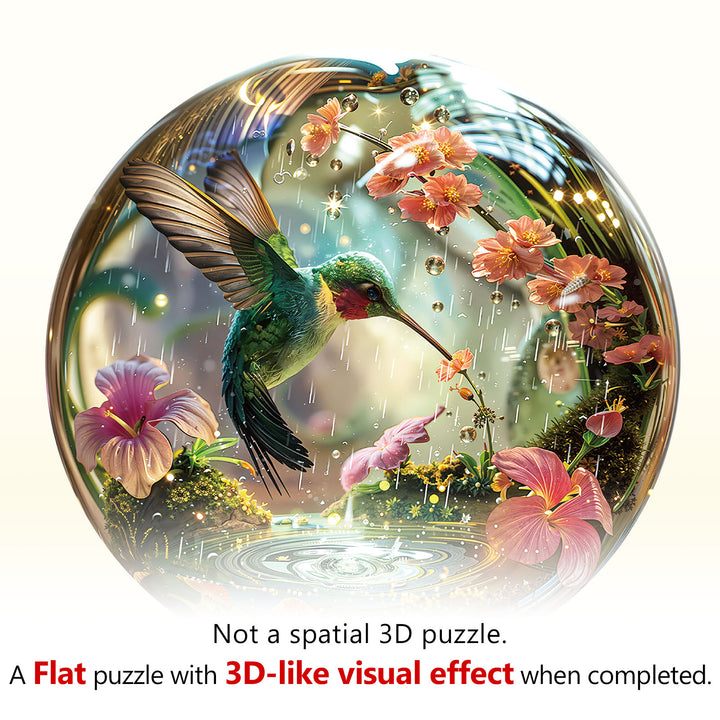 Hummy Raindrop Wooden Jigsaw Puzzle