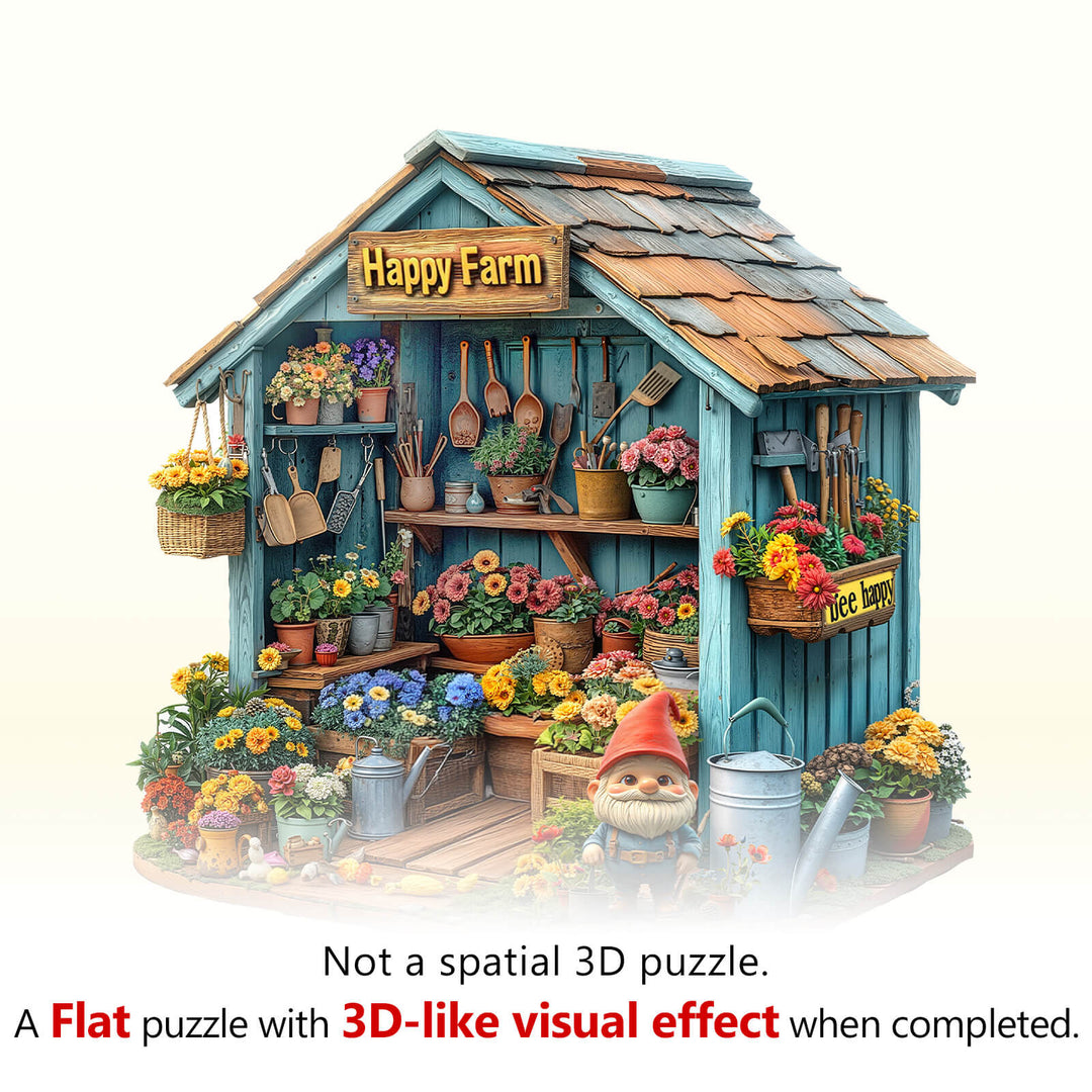 Happy Farm Holz-Puzzlespiel