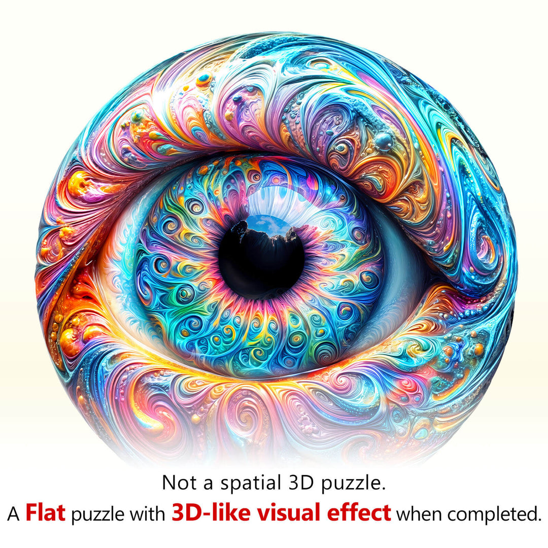 Brilliant eyes Wooden Jigsaw Puzzle