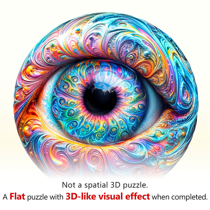 Brilliant eyes Wooden Jigsaw Puzzle