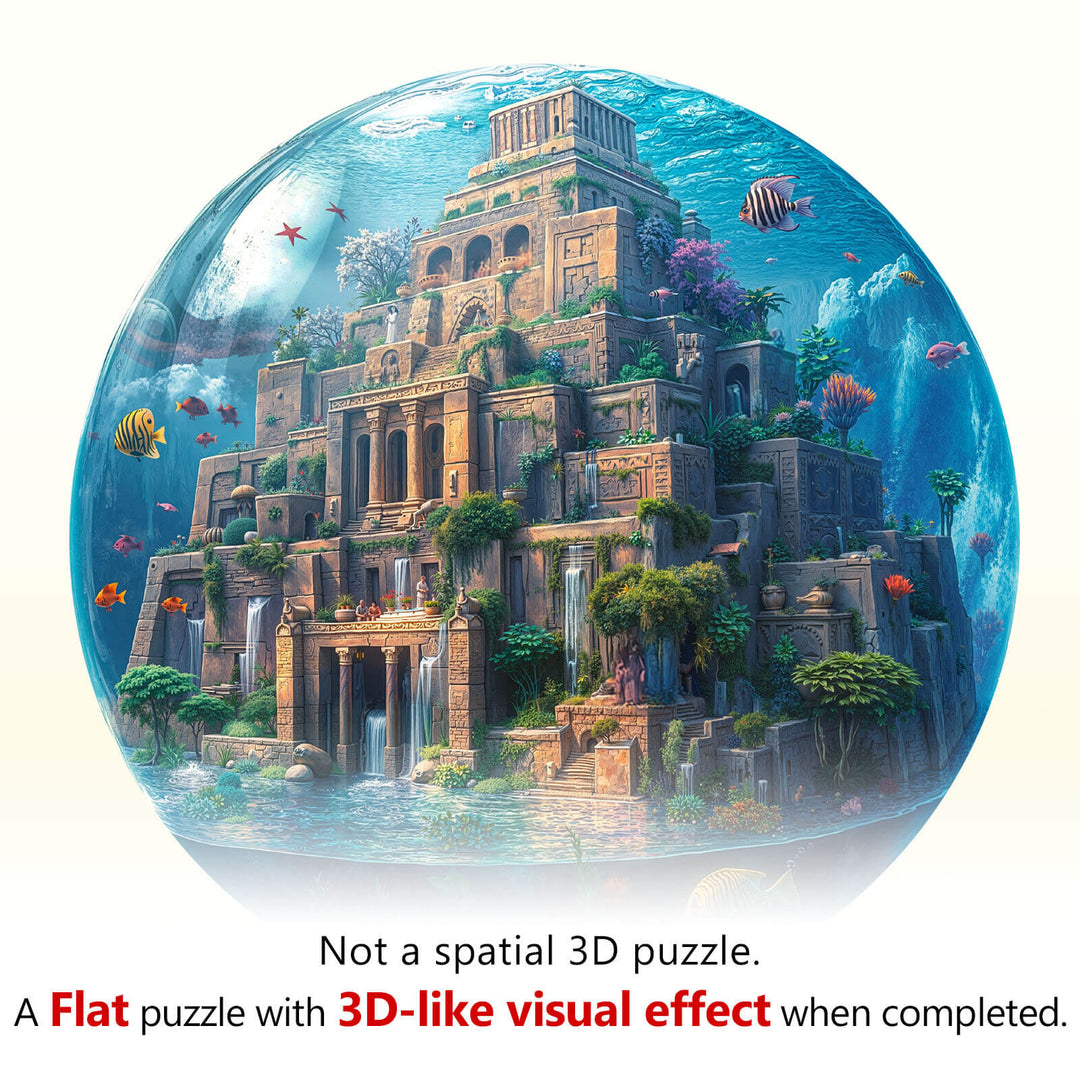 Underwater Sky Garden Wooden Jigsaw Puzzle
