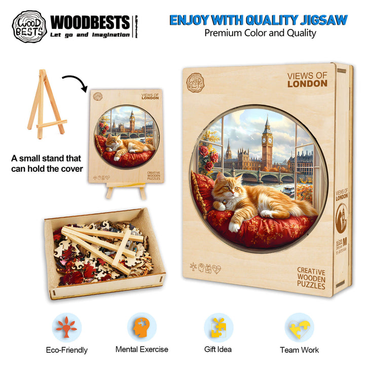 Views of London Wooden Jigsaw Puzzle