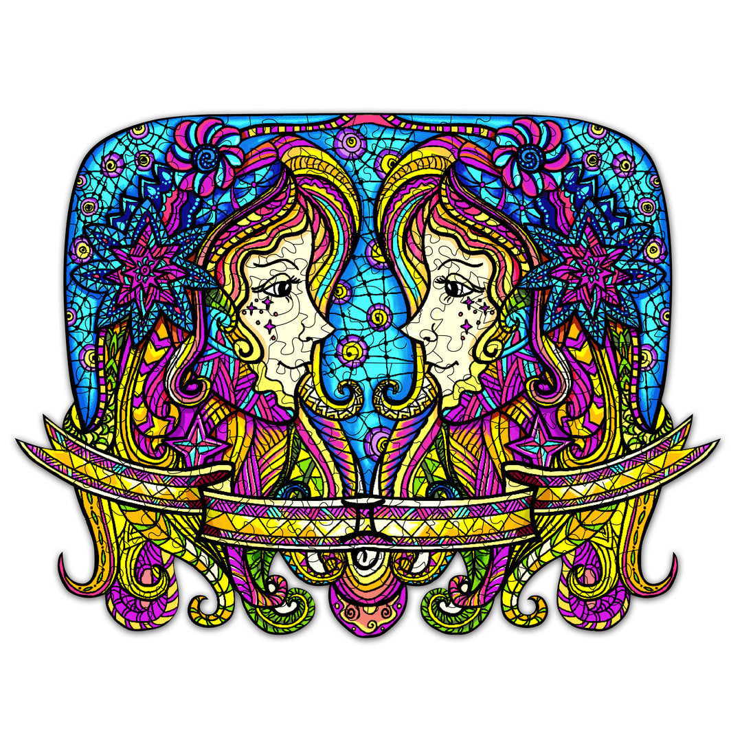 Constellation Gemini Wooden Jigsaw Puzzle