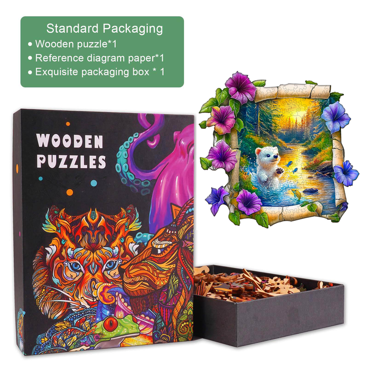 Forest Bear Wooden Jigsaw Puzzle