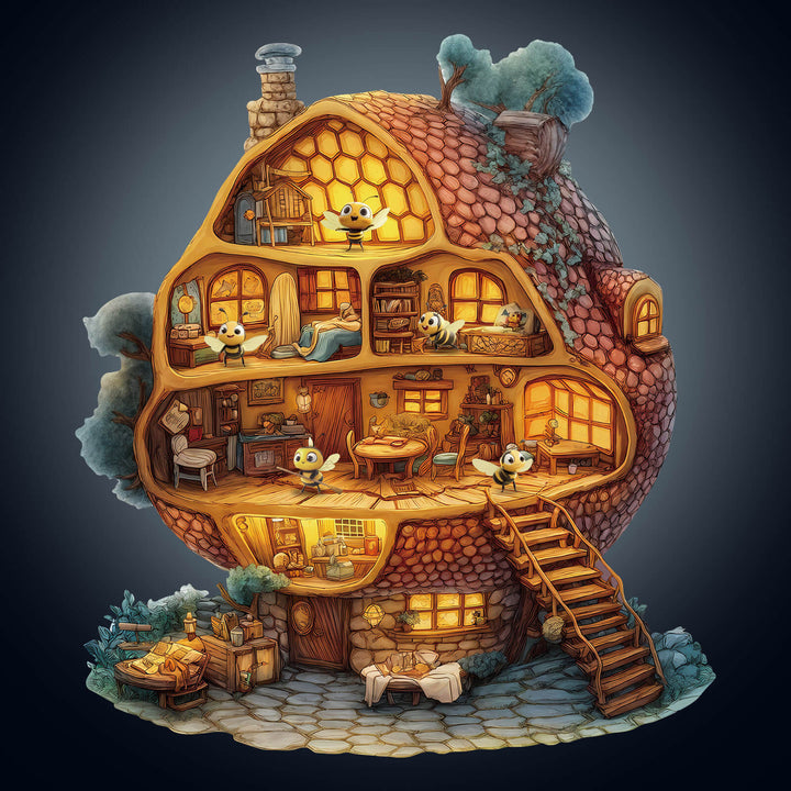 Puzzle en bois Bee Hut