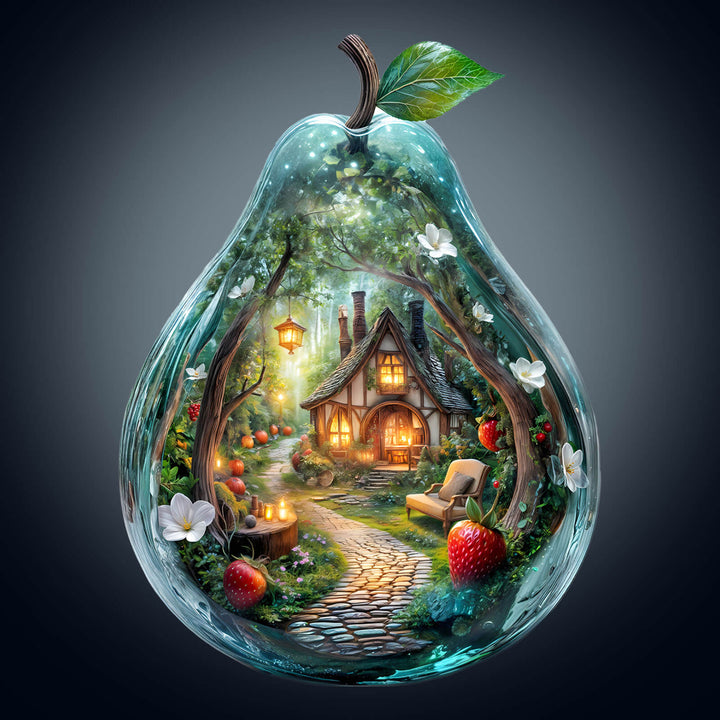 Birnenförmiges Innenhof-Holzpuzzle