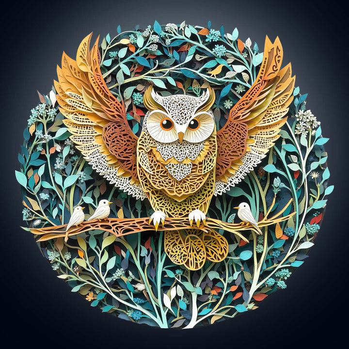 Forest Dreamers-Owl Wooden Jigsaw Puzzle