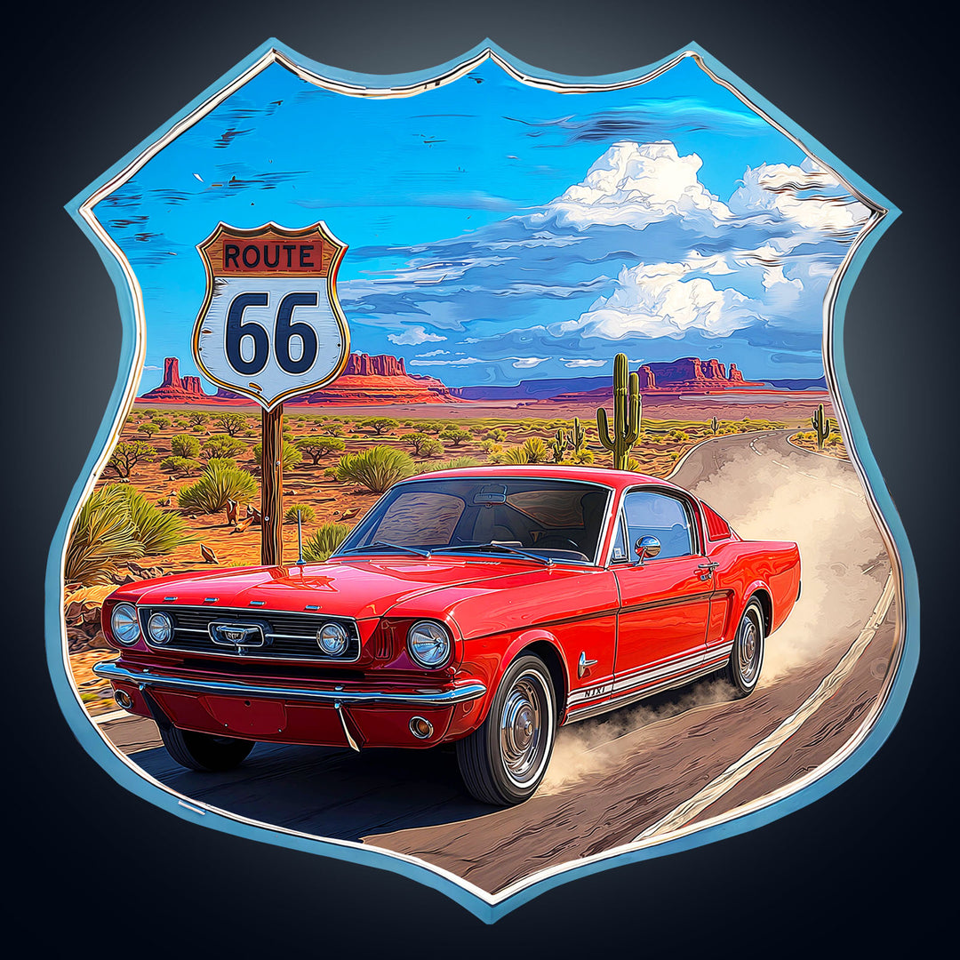 Route 66 Wooden Jigsaw Puzzle