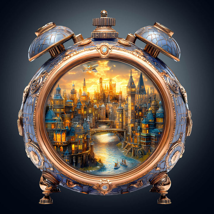 Wecker Welt Holz-Puzzle