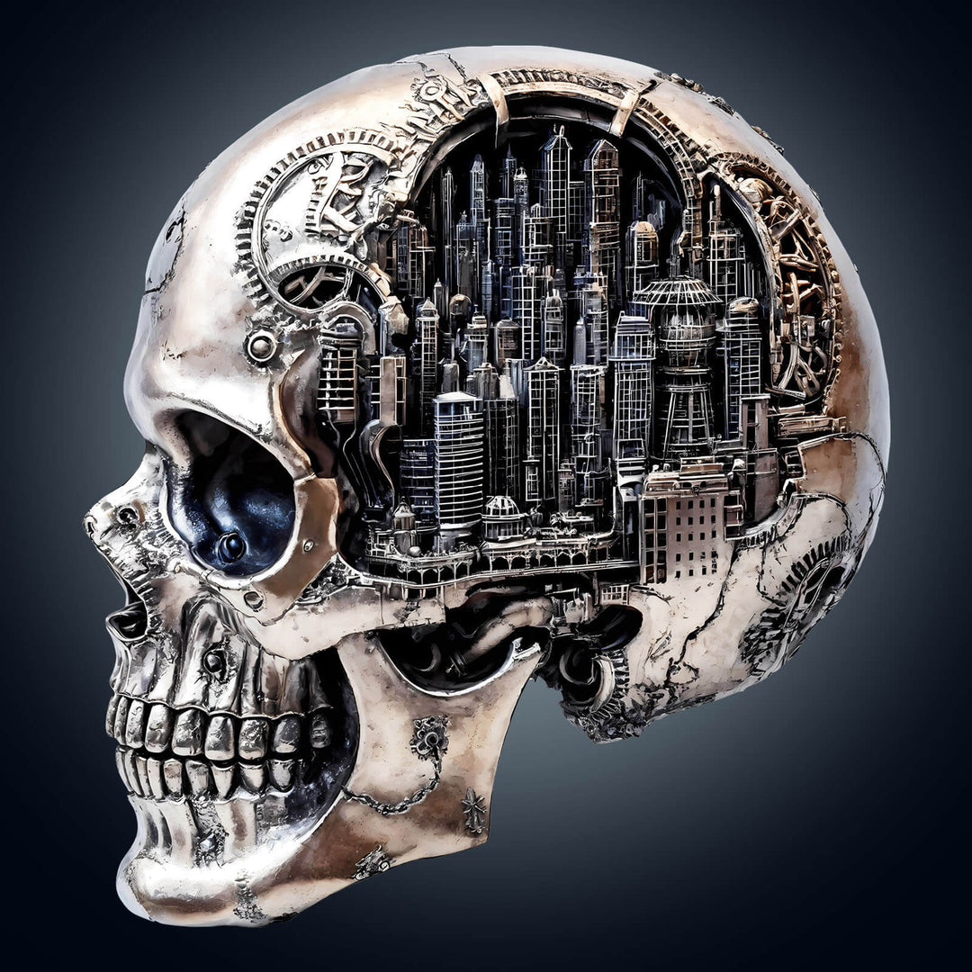 Skull City-2 Wooden Jigsaw Puzzle