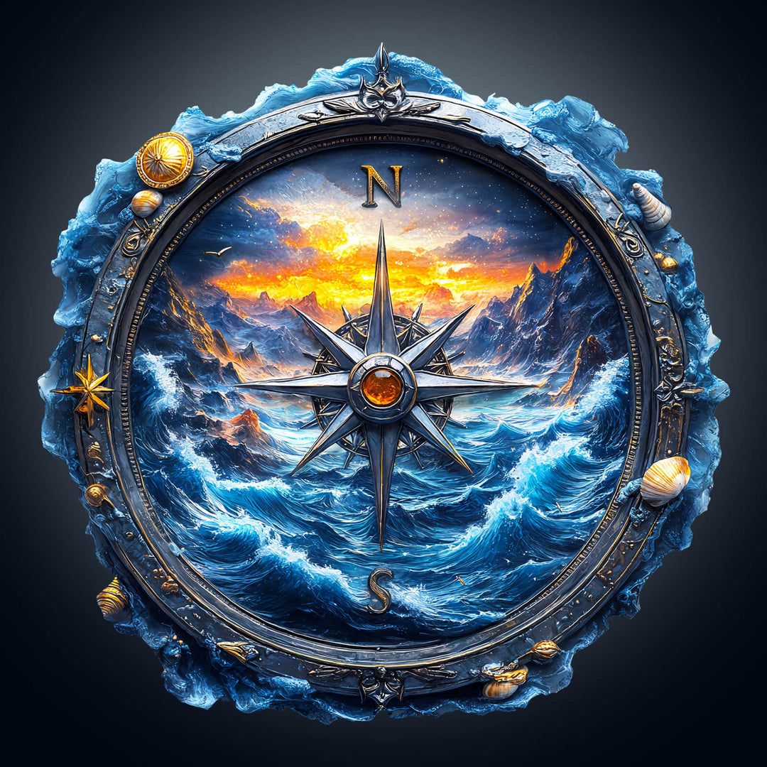 Compass Landschaft Holz-Puzzle