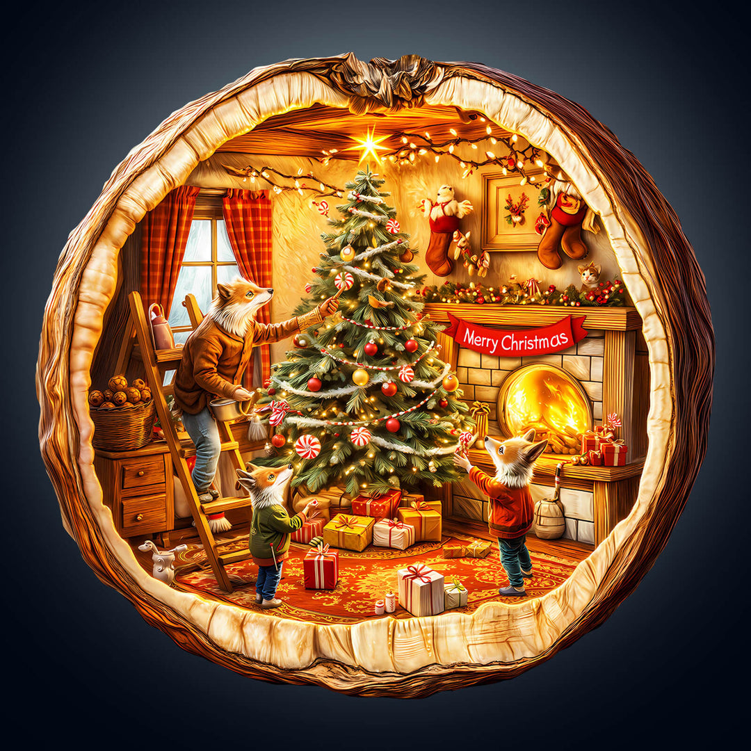 Fox House Wooden Jigsaw Puzzle