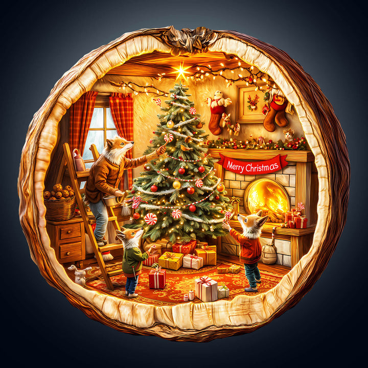 Fox House Wooden Jigsaw Puzzle