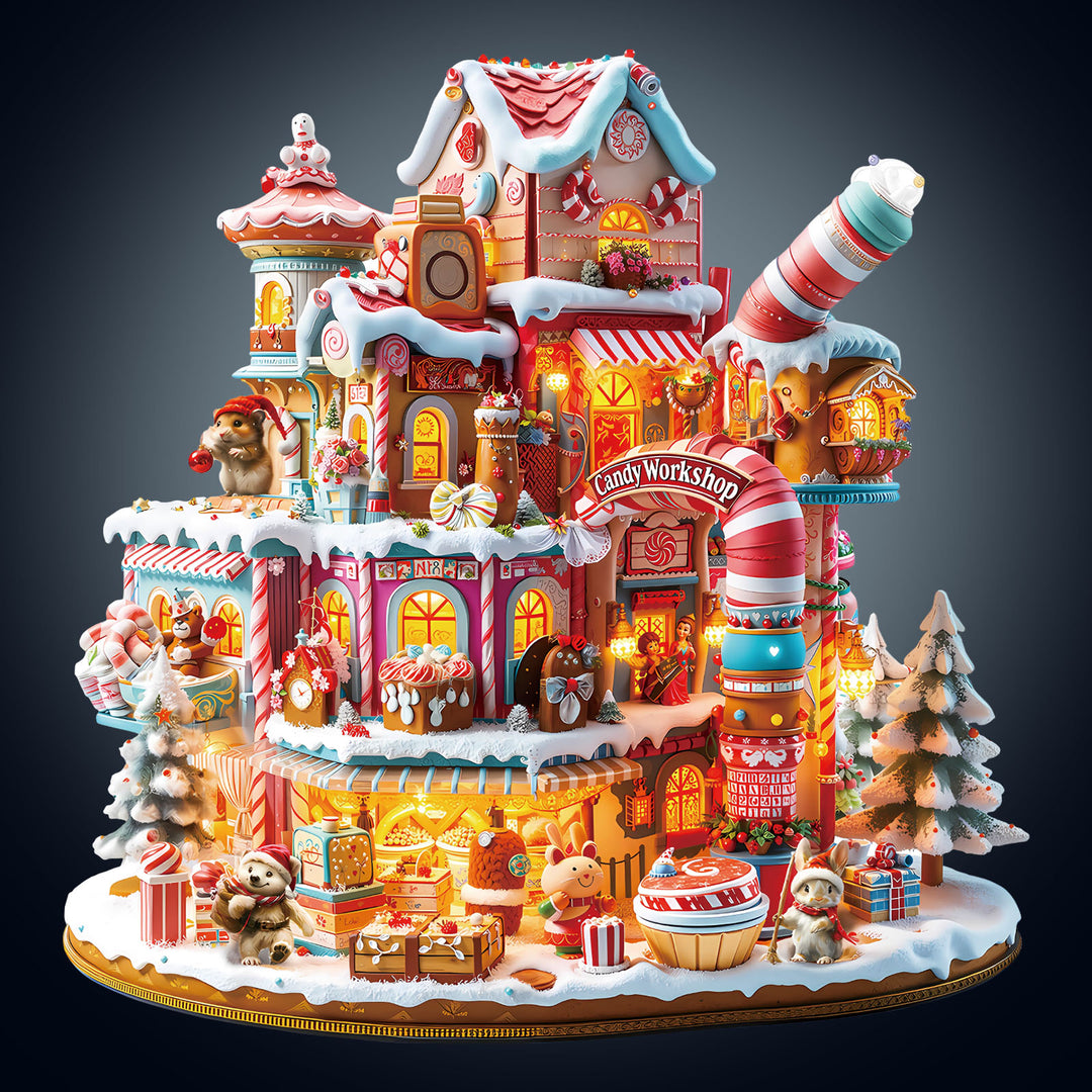 Candy Workshop Wooden Jigsaw Puzzle