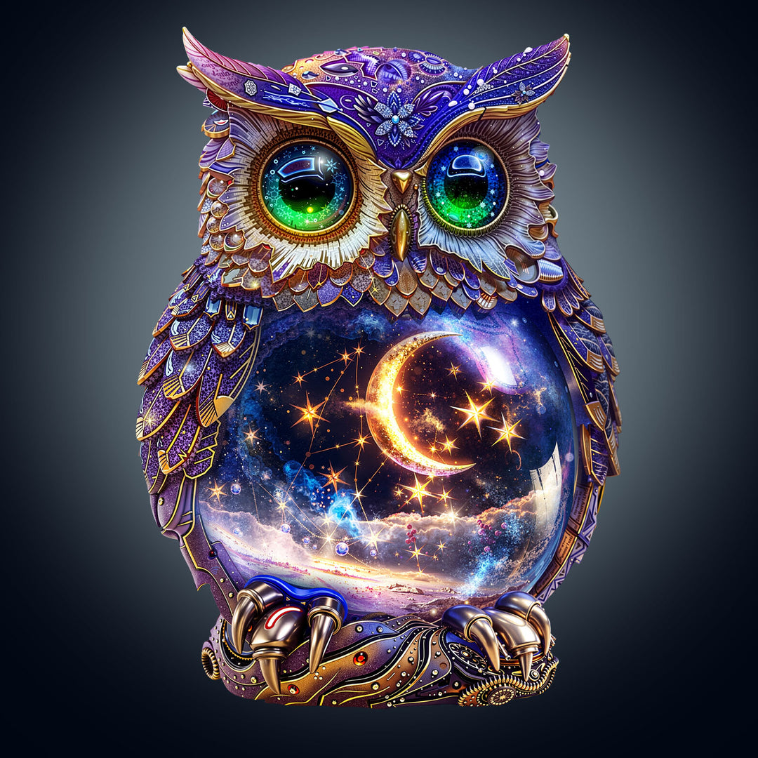 Moonlit Owl Wooden Jigsaw Puzzle