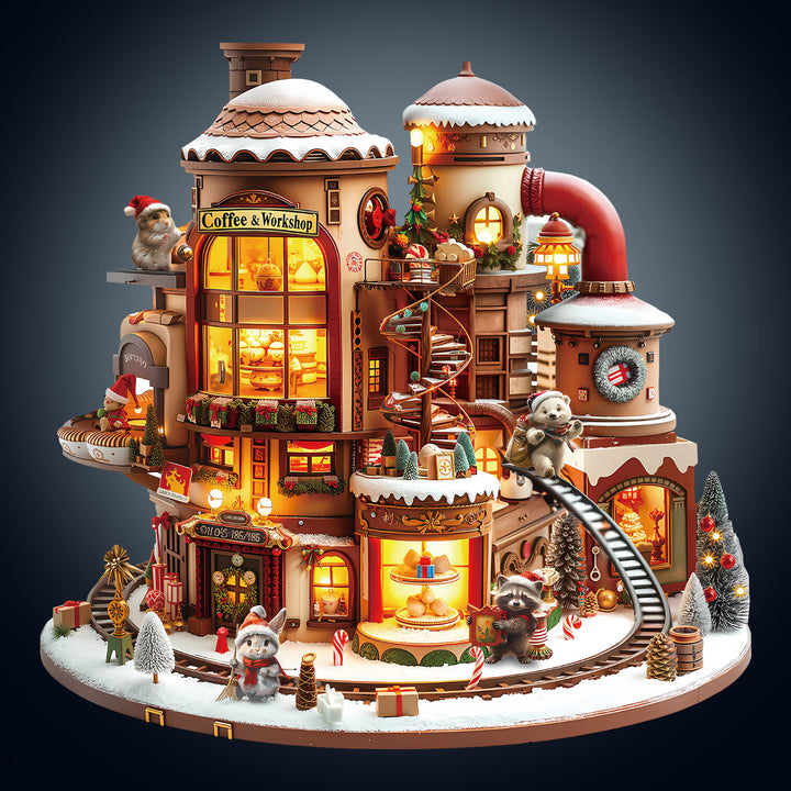 Coffee Workshop Wooden Jigsaw Puzzle