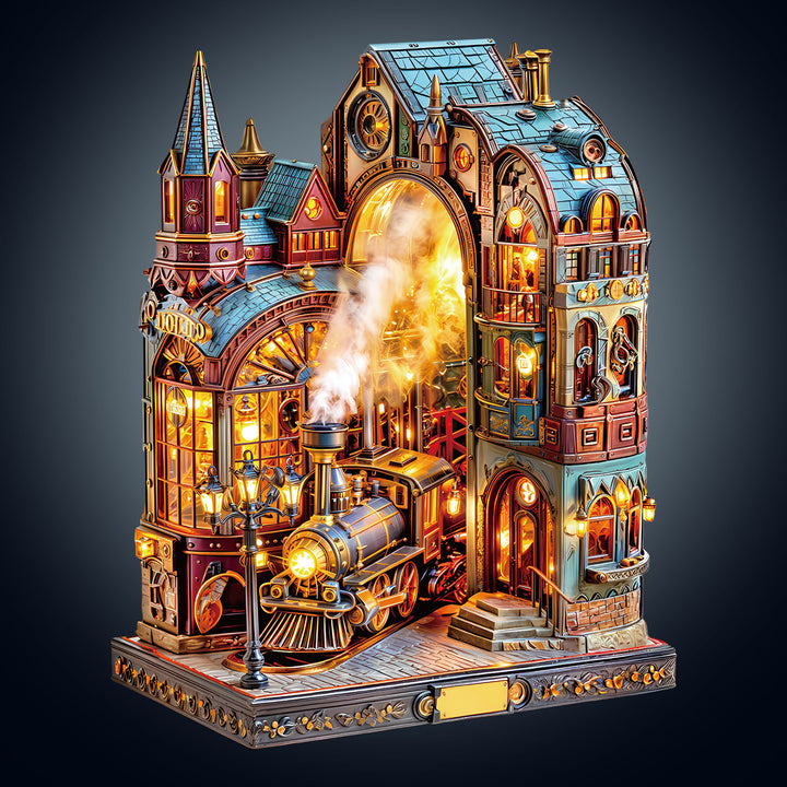 Steam platform Wooden Jigsaw Puzzle