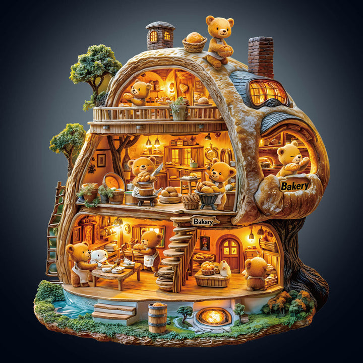 Little Bear Bakery Wooden Jigsaw Puzzle