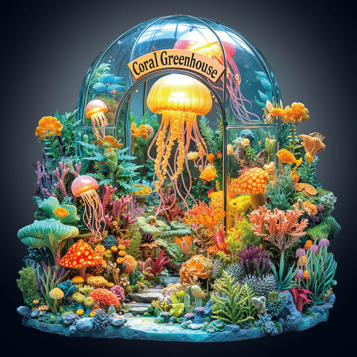 Coral greenhouse Wooden Jigsaw Puzzle