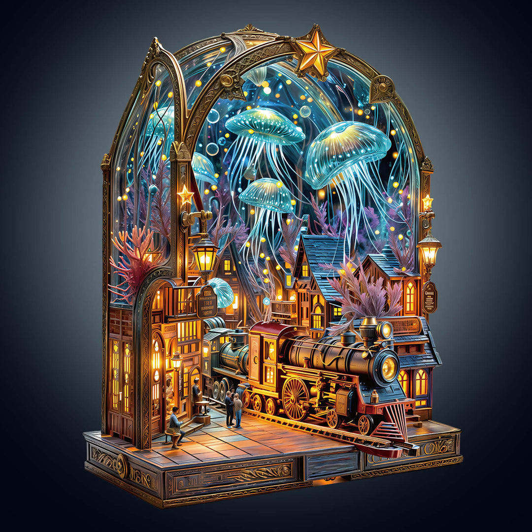 Underwater platform Wooden Jigsaw Puzzle